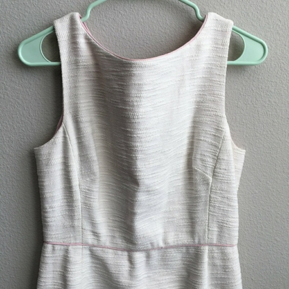 Lilly Pulitzer cream sheath dress 10 pink silk
